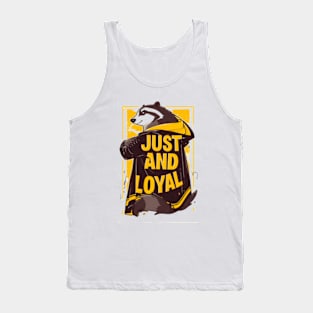 Just and Loyal - Wizard Badger - Fantasy Tank Top